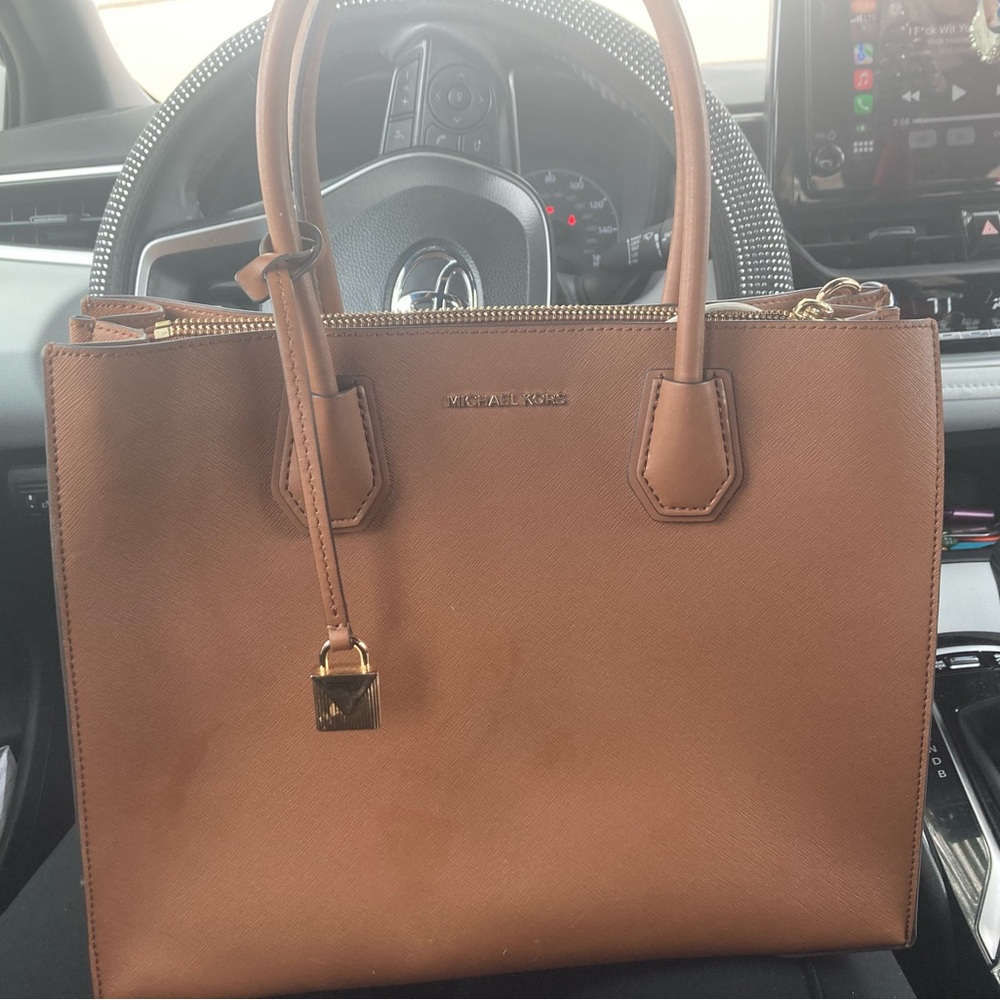 Michael Kors Tan Leather Tote Bag